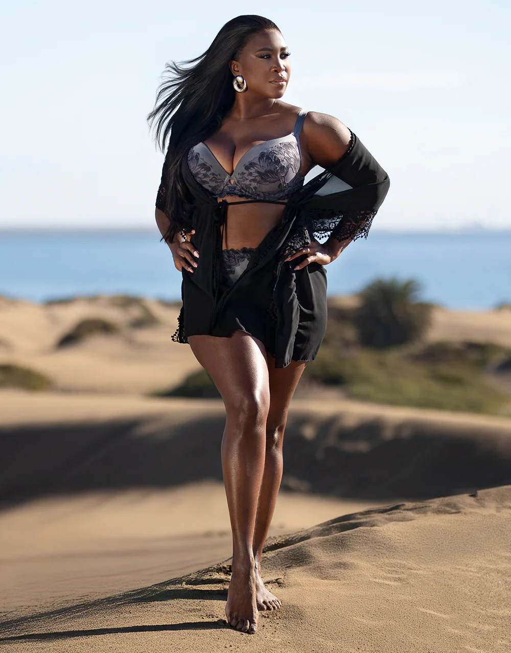 Beach-Kimono Mambo Short Black - Image 6