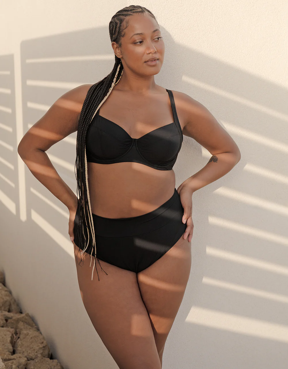 Bikini-High-Waist-Brazilian Porto Black - Image 9