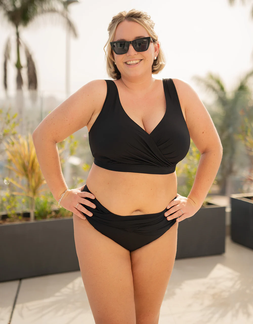 Bikini-Top Ohne Verschluss Porto Black - Image 4