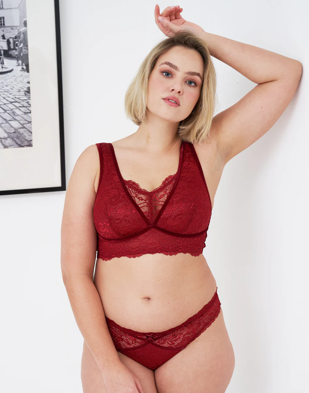 Bralette Eliana Velvet Burgundy - Image 6