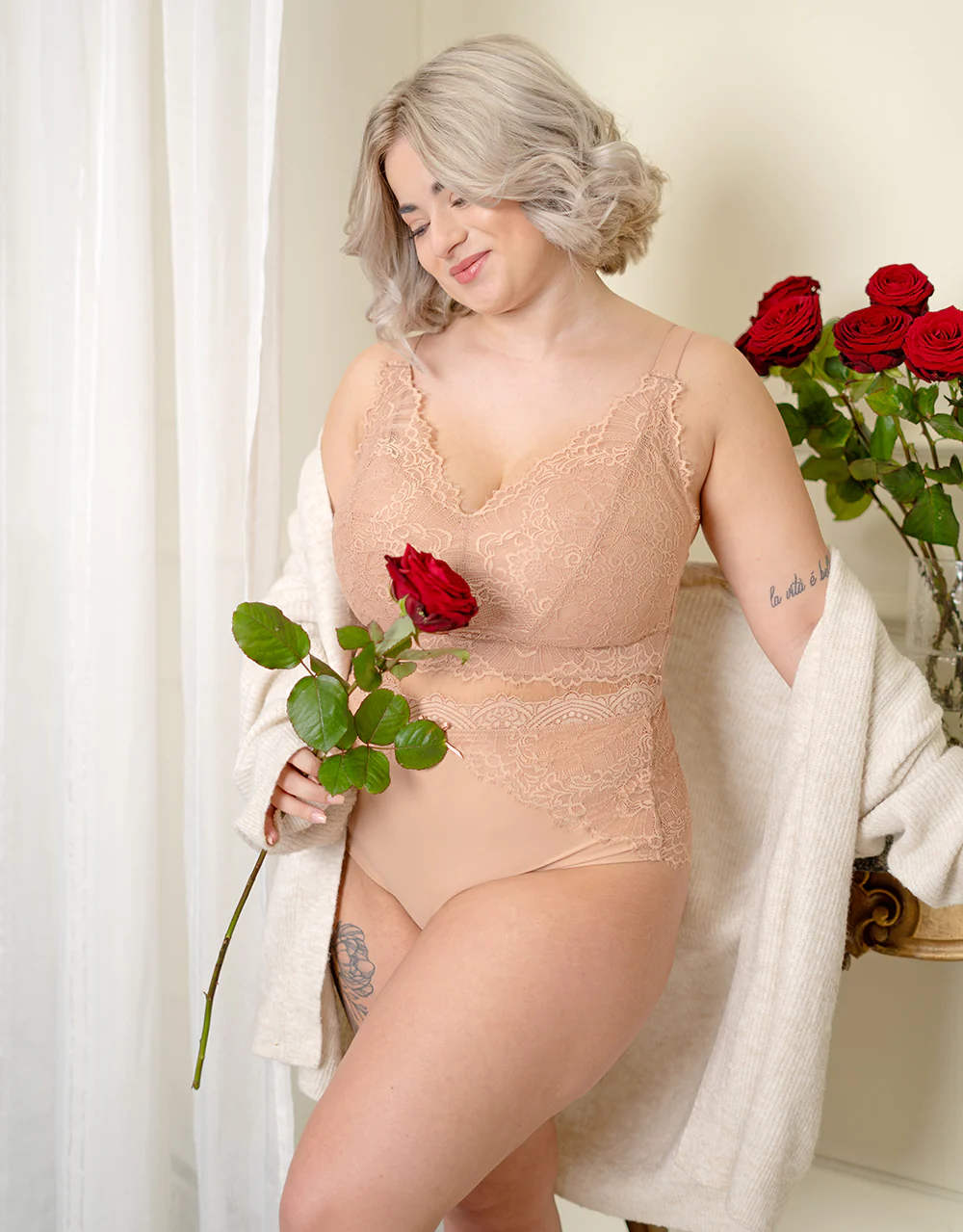 Bralette Ohne Verschluss Sensla Cappuccino - Image 10