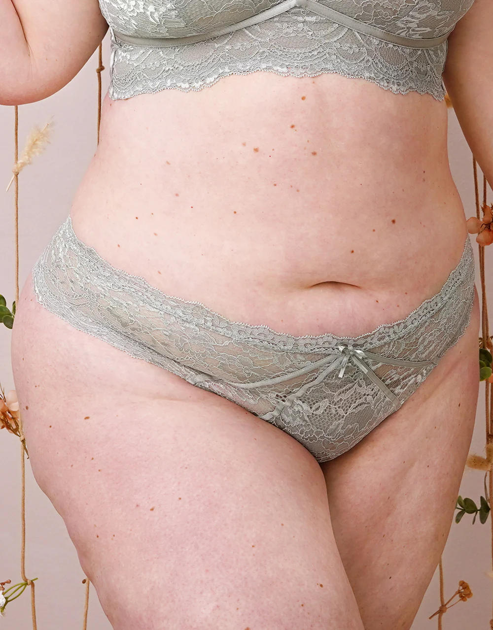 Brazilian-Slip Eliana Satin Sagegrey - Image 4