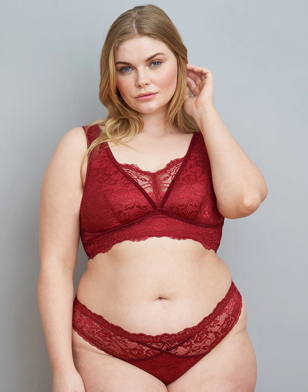 Brazilian-Slip Eliana Velvet Burgundy - Image 3