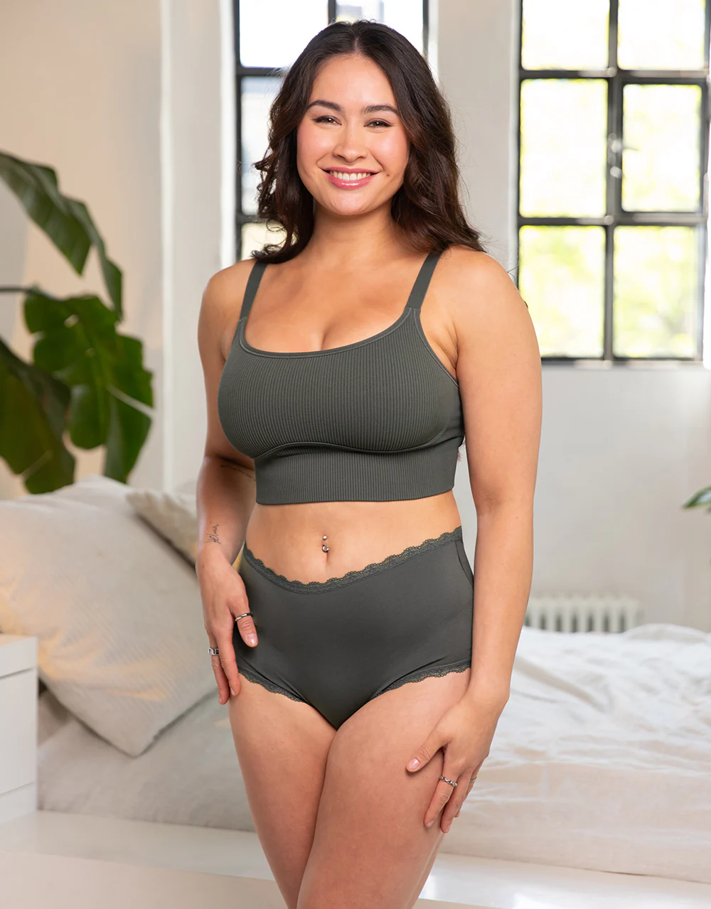 High-Panty Basic Olive - Image 3