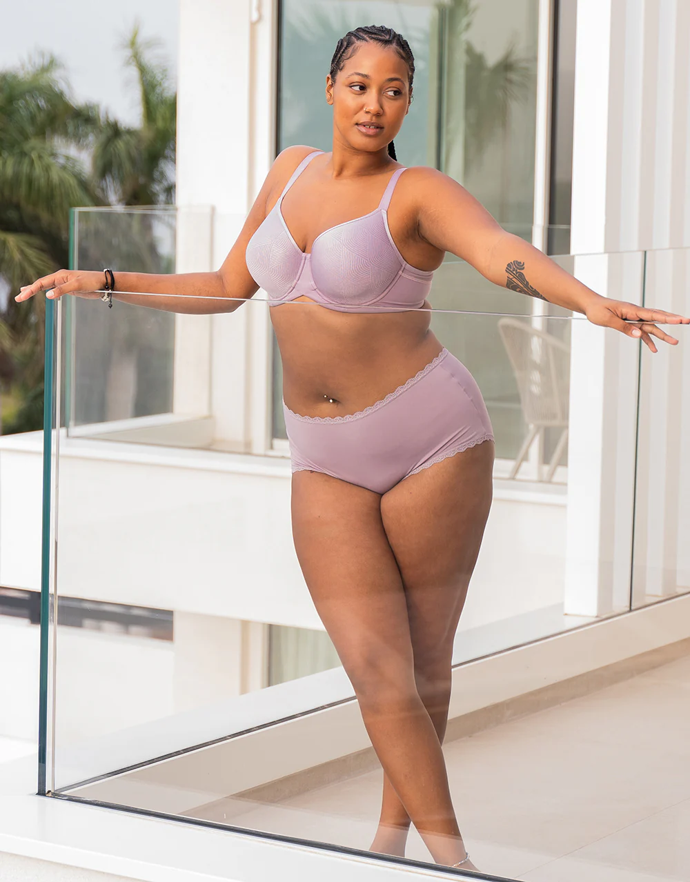 High-Panty Basic Violetgrey - Image 10