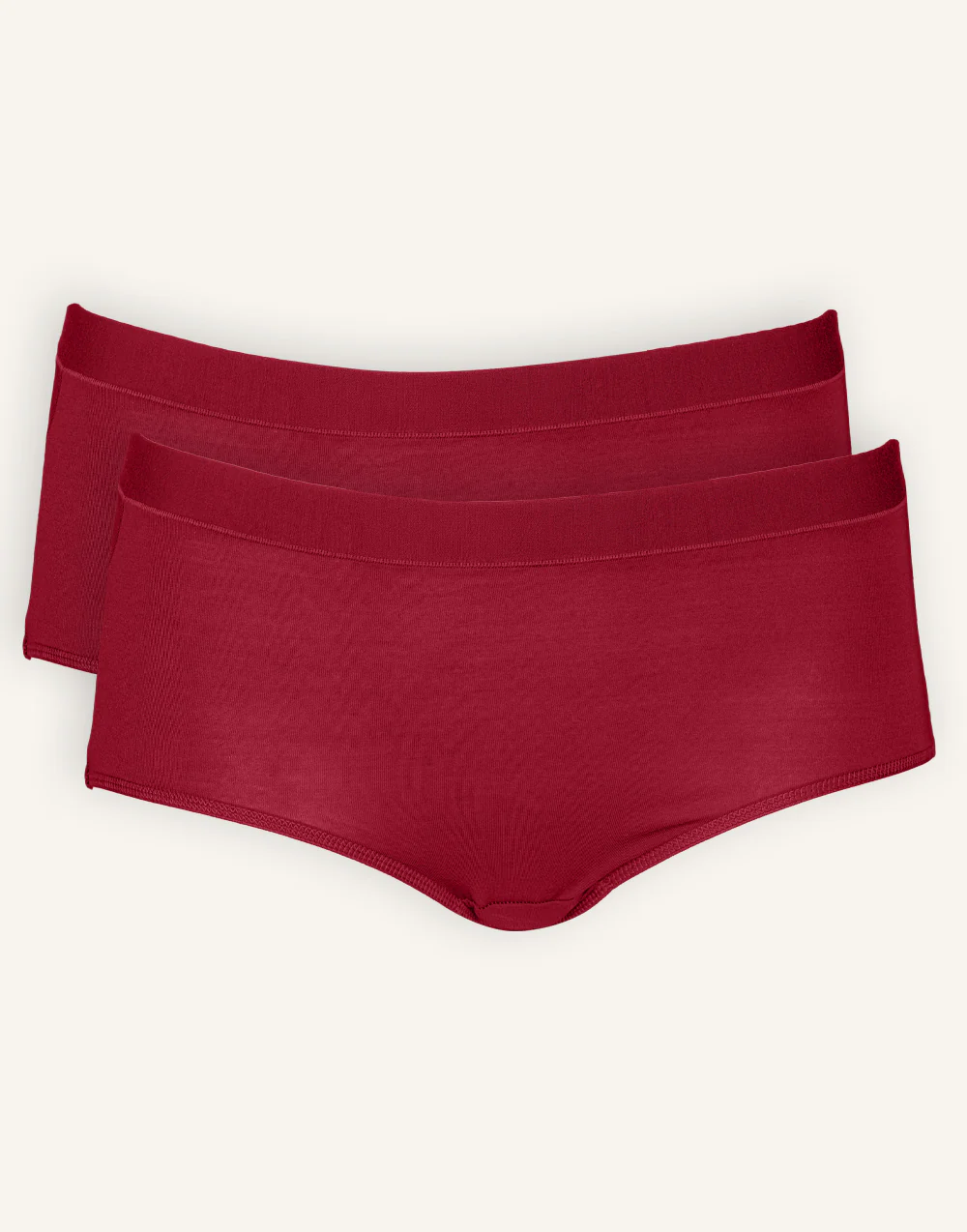 High-Panty-Set 2x Cozy Basic Bordeaux