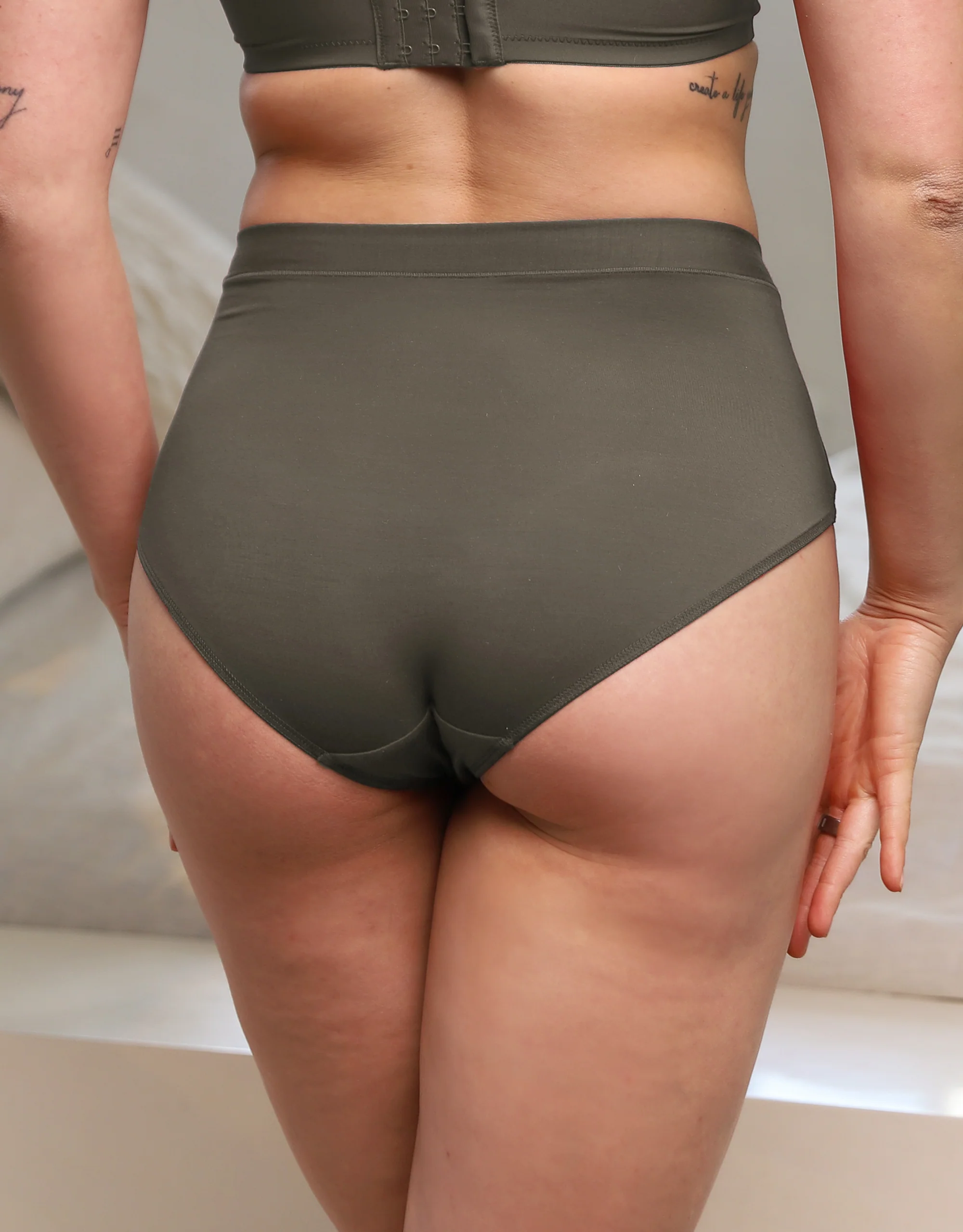 High-Panty Cozy Basic Olive - Image 2