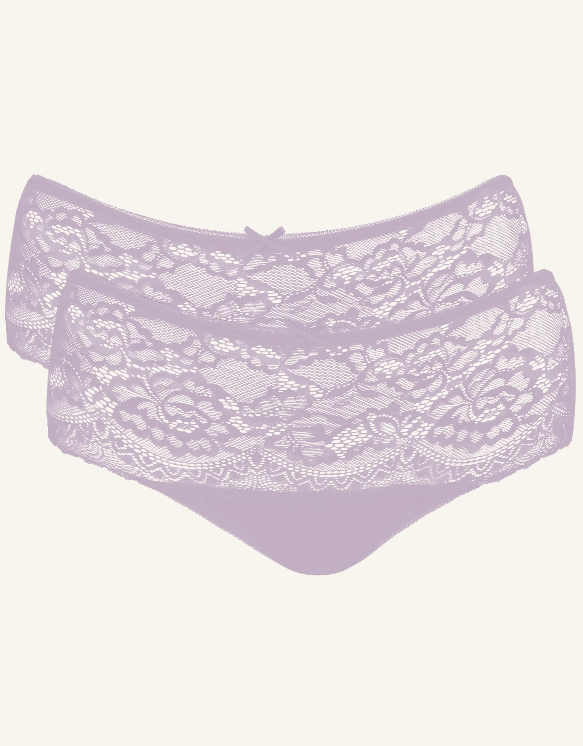 High-Panty-Set 2x Lace Basic Violetgrey