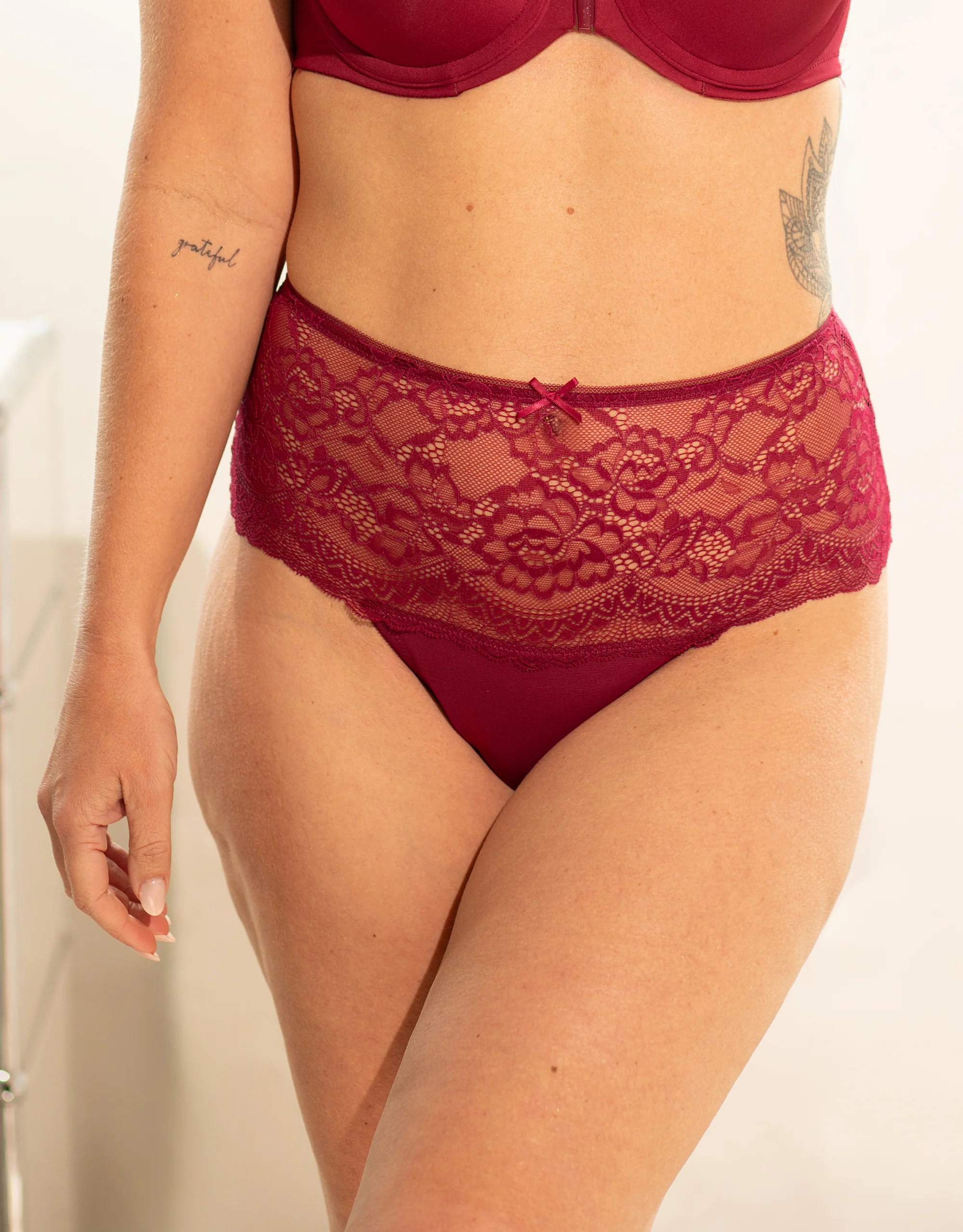 High-String-Set 2x Lace Basic Bordeaux - Image 2