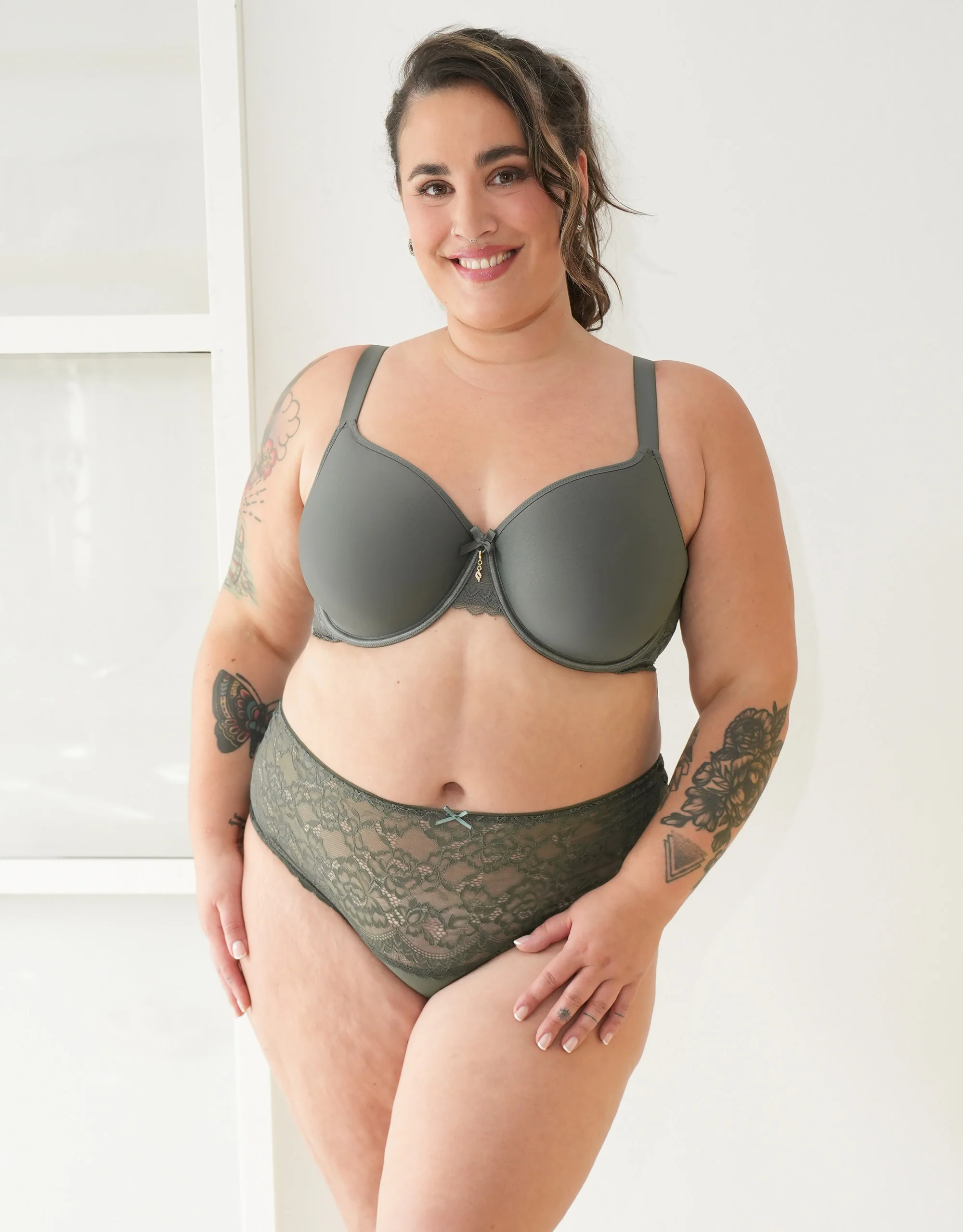 High-String Lace Basic Olive - Image 3