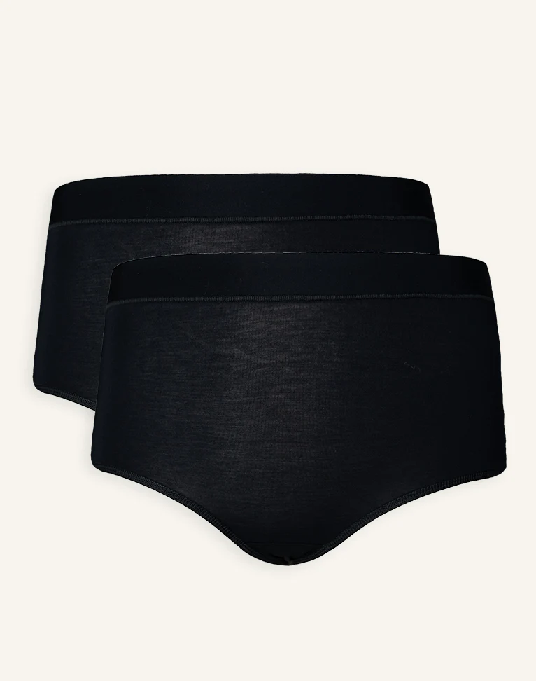 High-Waist-Panty-Set 2x Cozy Basic Black