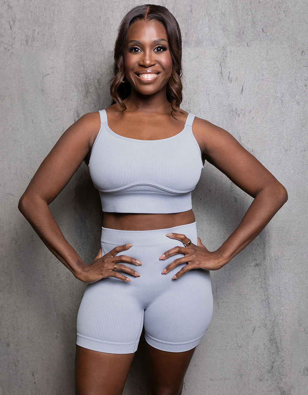 High-Waist-Shorts-Set 2x Freeda Iceblue - Image 4