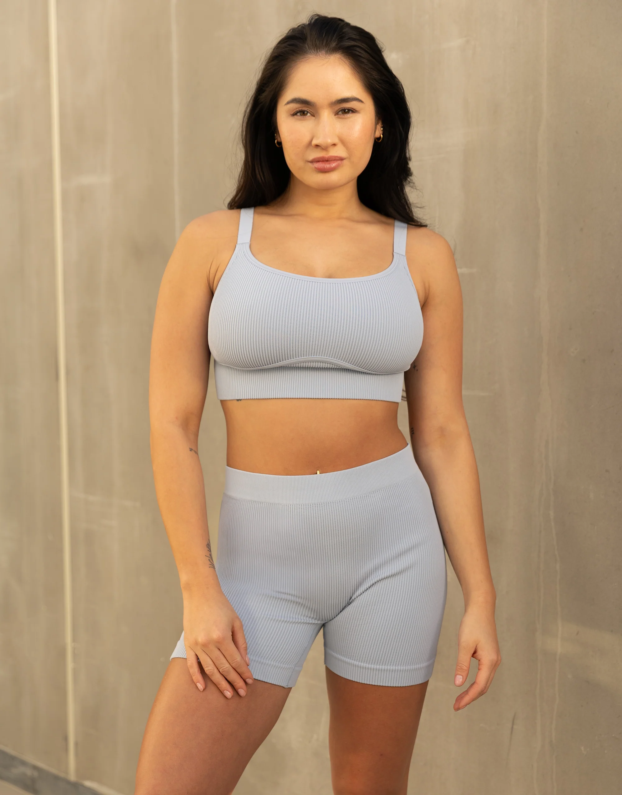 High-Waist-Shorts-Set 2x Freeda Iceblue - Image 5