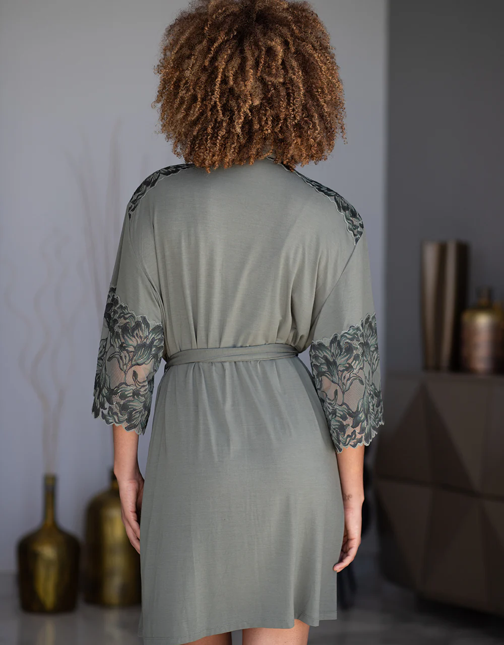 Kimono Cha-Cha-Cha Olive - Image 6