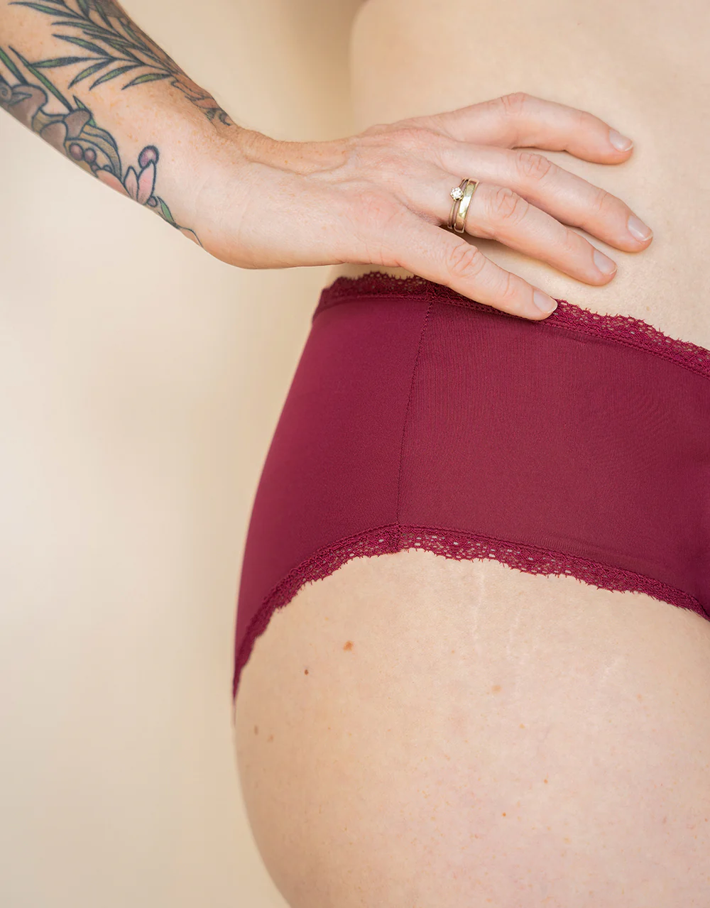 Panty-Set 2x Basic Bordeaux - Image 6