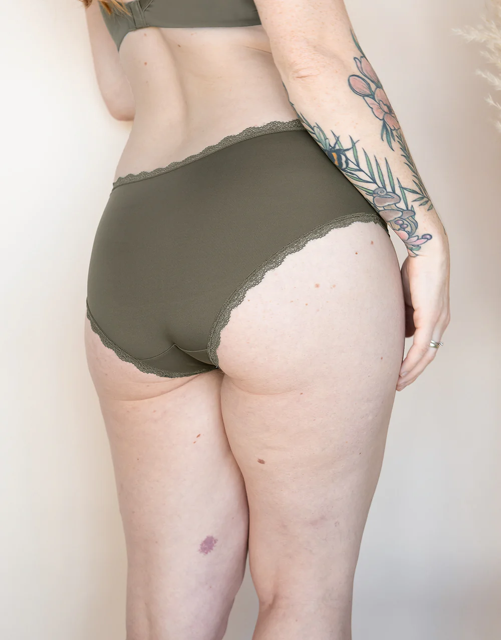 Panty-Set 2x Basic Olive - Image 3