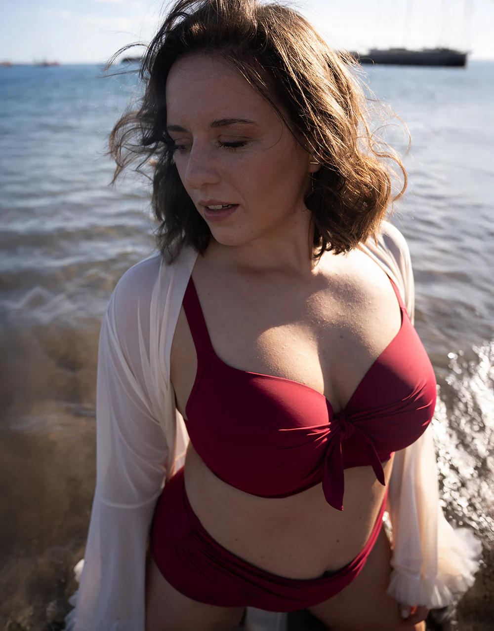 Schalen-Bikini-Top Valencia Cherry - Image 4