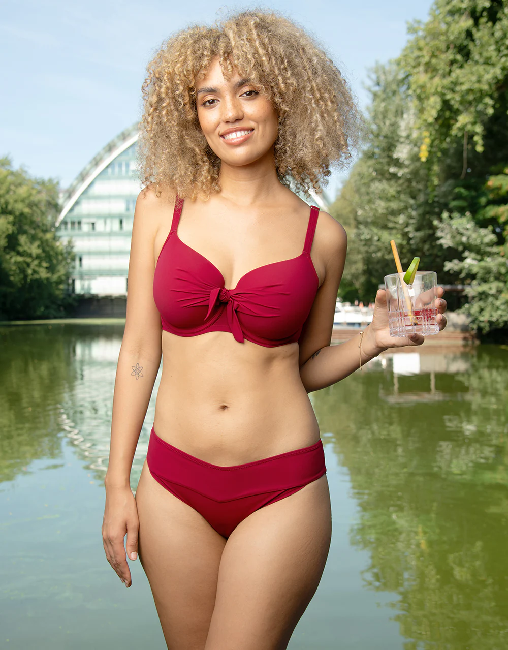 Schalen-Bikini-Top Valencia Cherry - Image 9