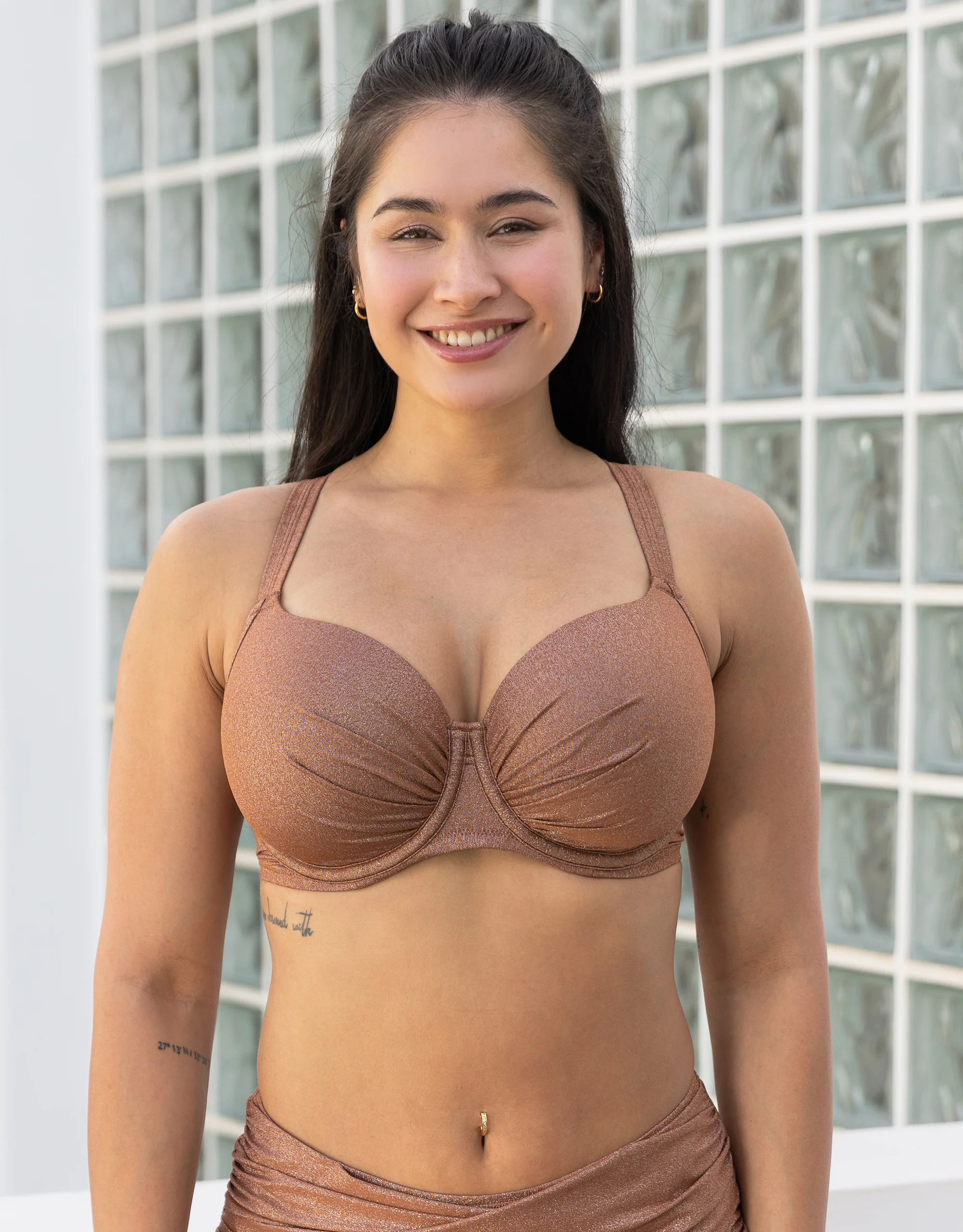 Schalen-Bikini-Top Valencia Glam Bronze - Image 2