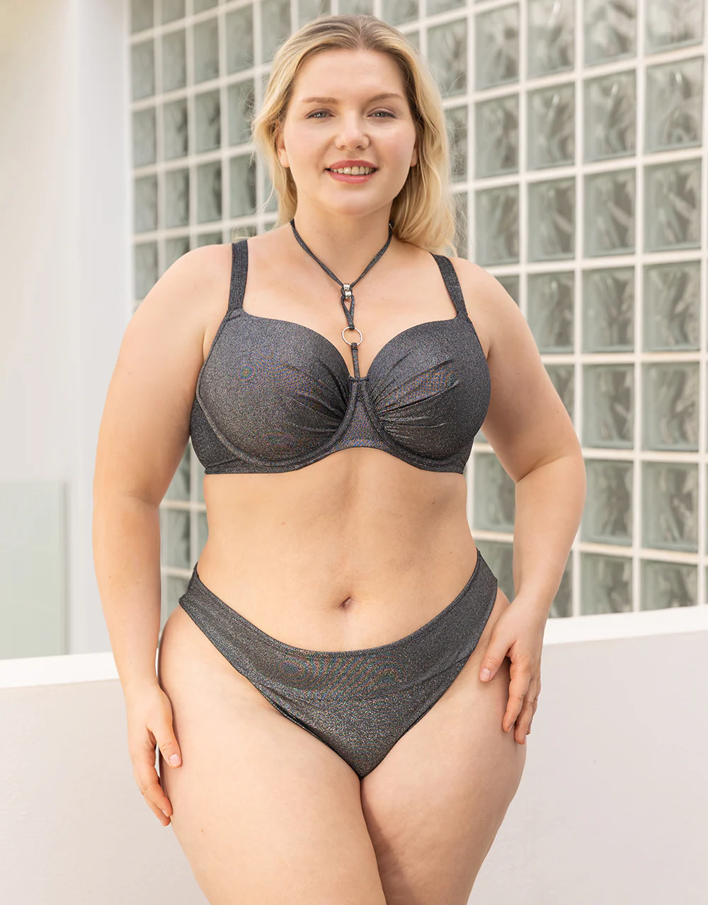 Schalen-Bikini-Top Valencia Glam Silver - Image 4