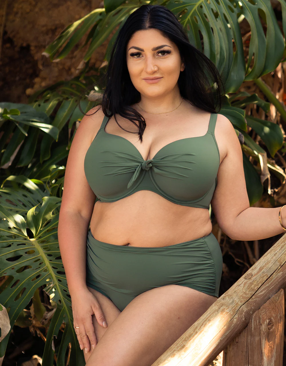 Schalen-Bikini-Top Valencia Olive - Image 7