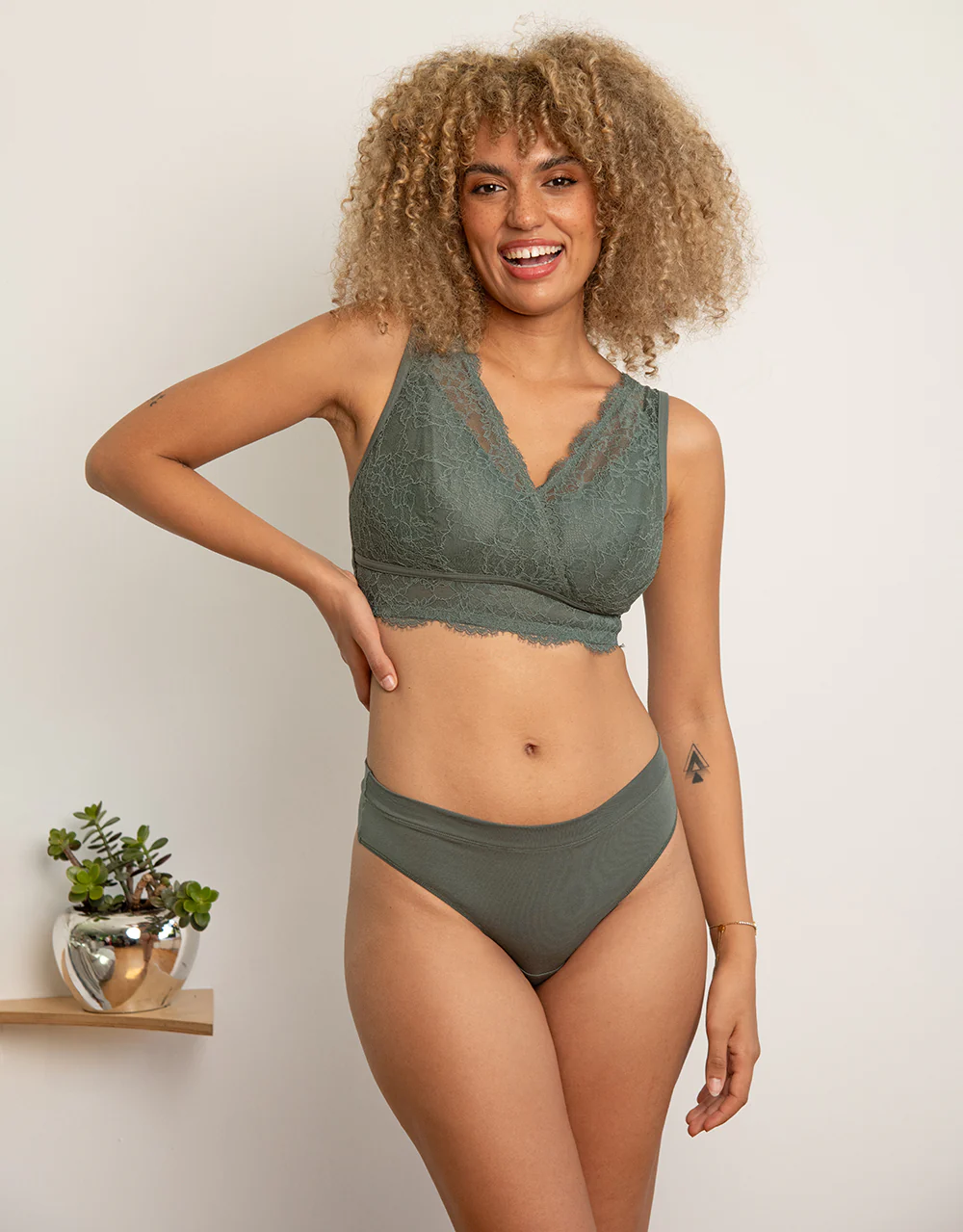String-Set 2x Cotton Basic Olive - Image 6